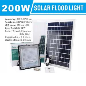 200W 180LED Black Solar Flood Light