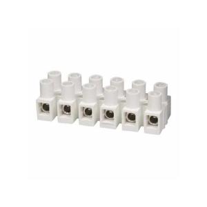 HPM CONNECTOR STRIP 6 TERMINAL 380 Volt White