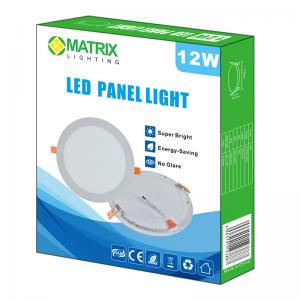 MATRIX LED  Panel 12W Round Flush Mount Daylight