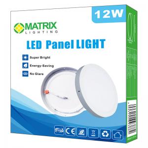 MATRIX LED Panel 12W  Round  Surface Mount Daylight