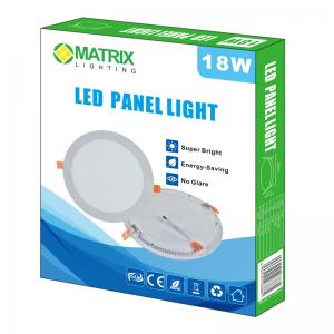 MATRIX LED  Panel 18W Round Flush Mount Daylight 