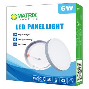 MATRIX LED Panel 6W  Round  Surface Mount Daylight