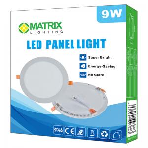 MATRIX LED Panel 9W Round Flush Mount Daylight