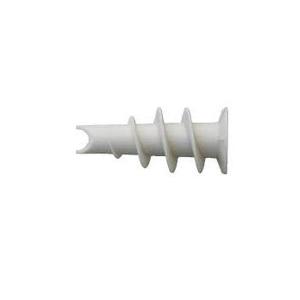 Nylon Hollow Wall Anchor For Plasterboard 4mm Screw White